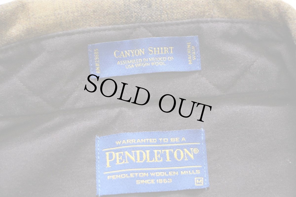 画像4: 00s メキシコ製 PENDLETONペンドルトン CANYON SHIRT オンブレチェック ウール ウエスタンシャツ M (4)