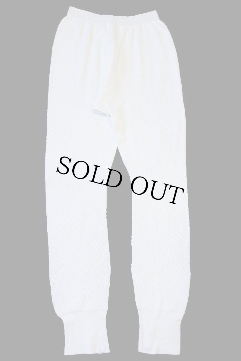 画像3: 80s Kmart コットン サーマルパンツ ナチュラル S (3)