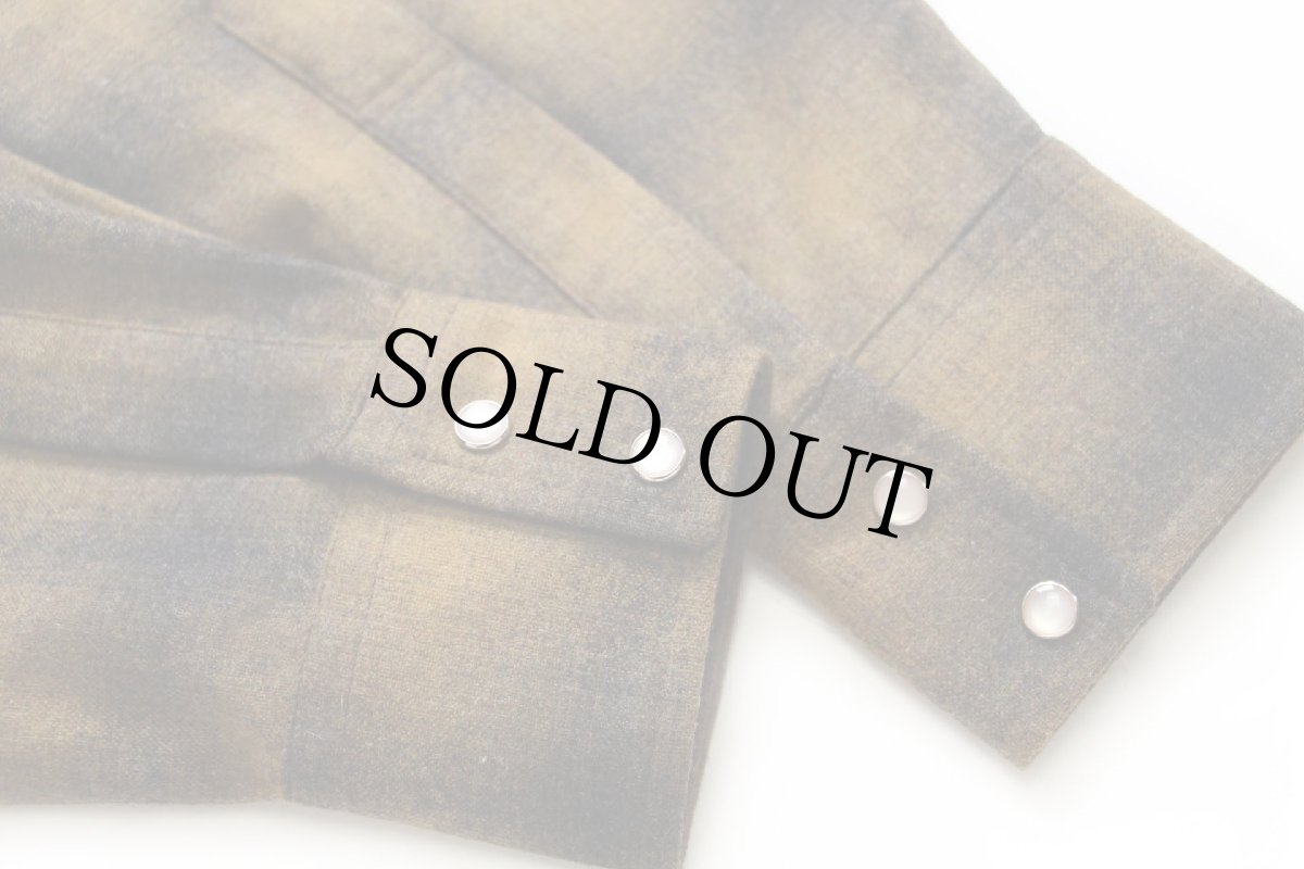 画像6: 00s メキシコ製 PENDLETONペンドルトン CANYON SHIRT オンブレチェック ウール ウエスタンシャツ M (6)