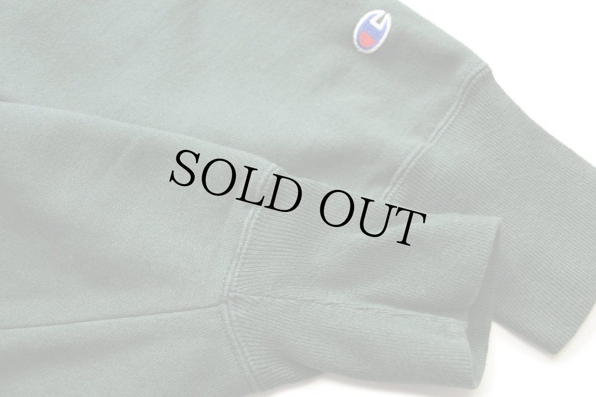 画像6: 00s メキシコ製 Championチャンピオン 無地 目無し リバースウィーブ スウェット 緑 XL★ブランク ブックストア (6)