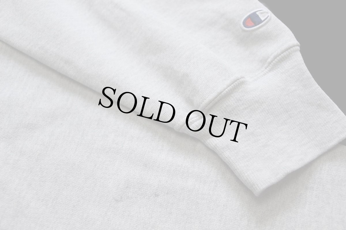 画像6: 00s Championチャンピオン 無地 目無し リバースウィーブ スウェット 杢グレー L★ブランク ブックストア (6)