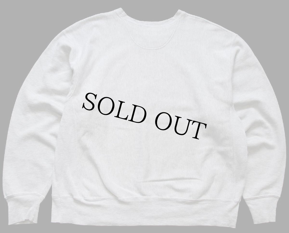 画像2: 00s Championチャンピオン 無地 目無し リバースウィーブ スウェット 杢グレー L★ブランク ブックストア (2)