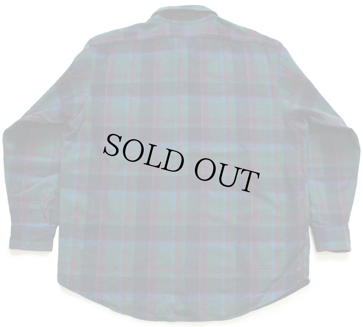 画像2: 00s PENDLETONペンドルトン チェック エルボーパッチ付き ウールシャツ XL (2)