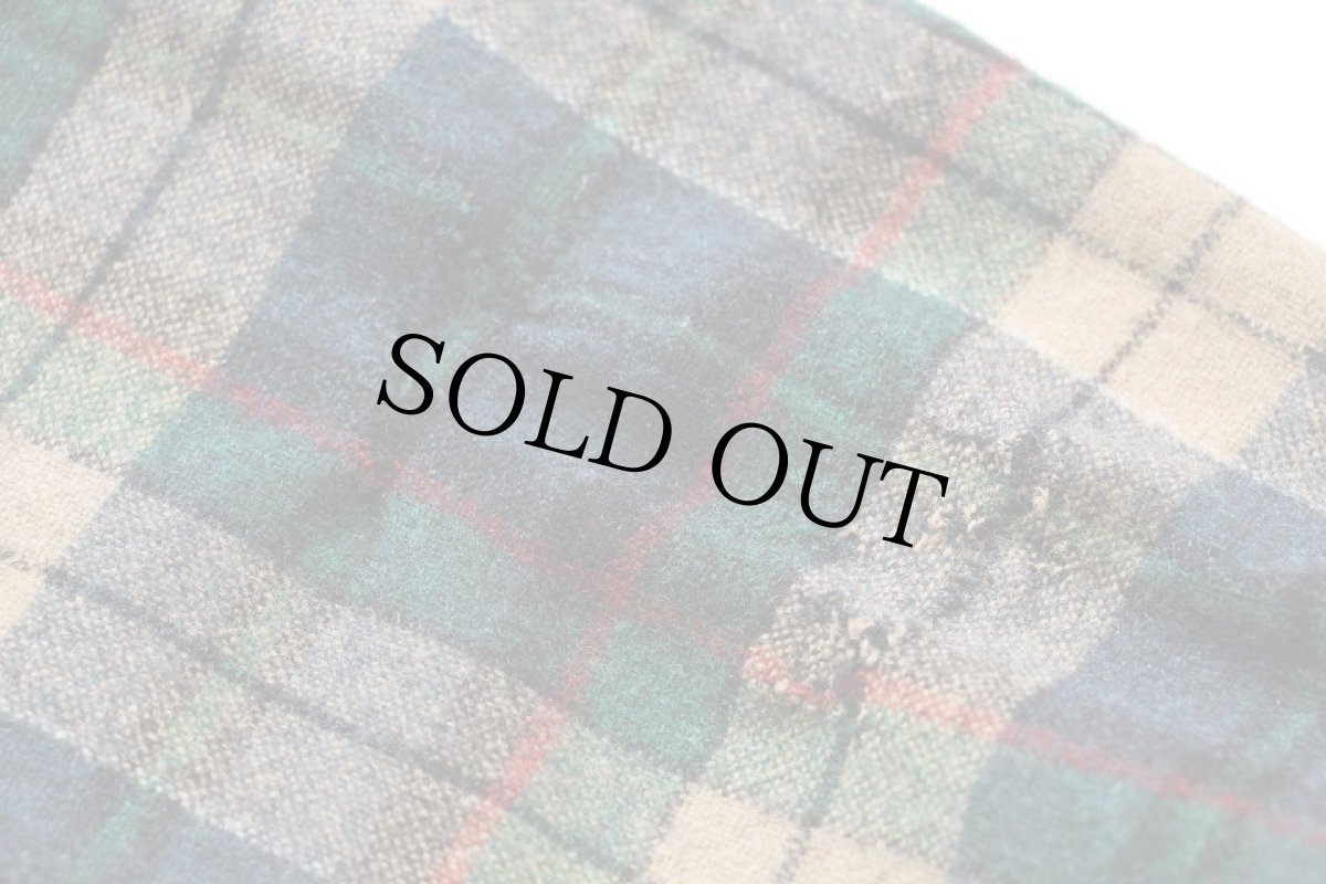 画像6: 70s USA製 PENDLETONペンドルトン チェック オープンカラー ウールシャツ L (6)