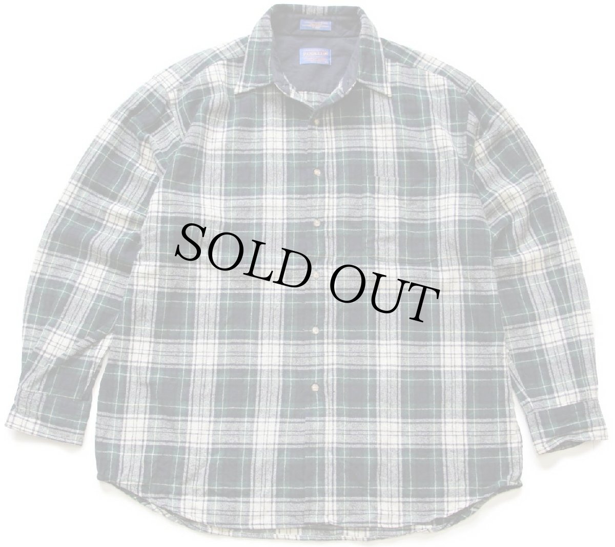 画像1: 00s メキシコ製 PENDLETONペンドルトン AUTHENTIC CAMPBELL TARTAN タータンチェック ウールシャツ XL (1)