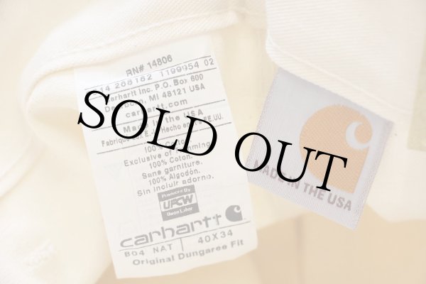 デッドストック☆USA製 carharttカーハート ダブルニー コットン