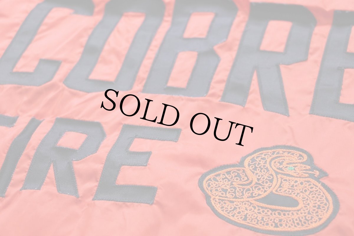 画像4: 70s Bonner COBRE TIRE パッチ付き スタンドカラー ナイロン レーシングジャケット オレンジ XL (4)