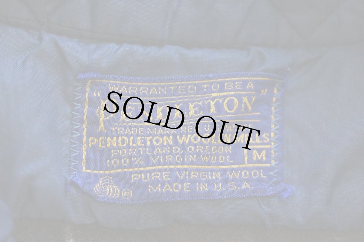 画像4: 70s USA製 PENDLETONペンドルトン チェック ウールシャツ M (4)