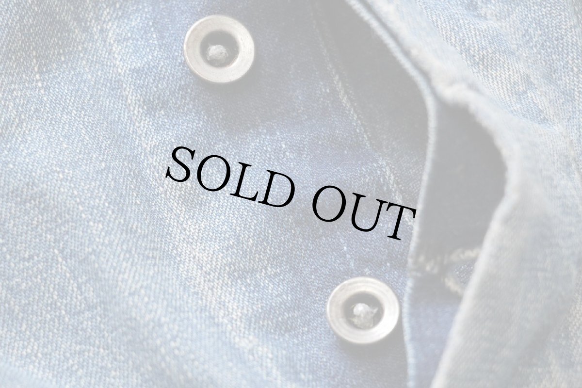 画像7: 50s USA製 PENNEY'S PAYDAY ダメージ リペア インディゴ デニム オーバーオール w44 (7)