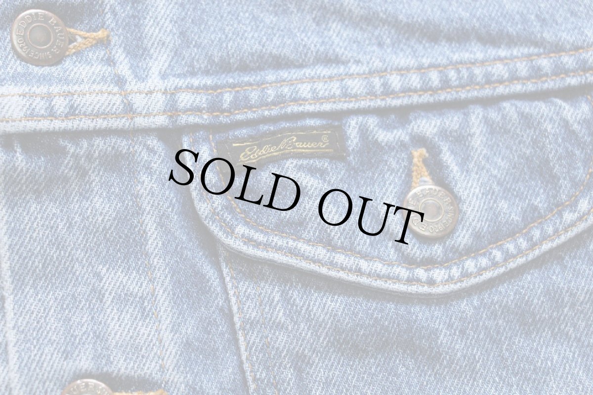 画像5: 80s EddieBauerエディーバウアー デニムジャケット 4ポケット (5)