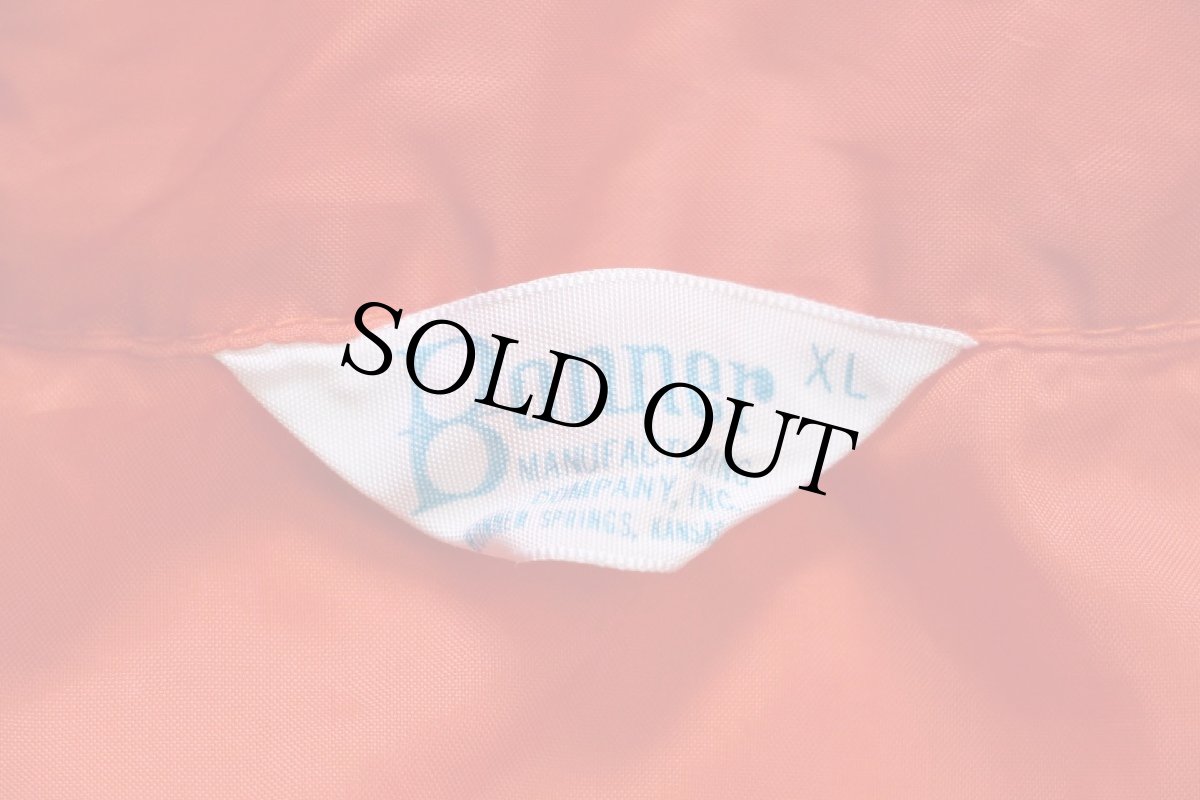 画像5: 70s Bonner COBRE TIRE パッチ付き スタンドカラー ナイロン レーシングジャケット オレンジ XL (5)