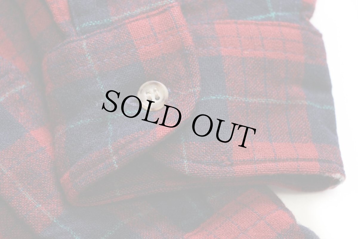 画像5: 70s USA製 PENDLETONペンドルトン AUTHENTIC ROBINSON DRESS TARTAN タータンチェック ウールシャツ M (5)