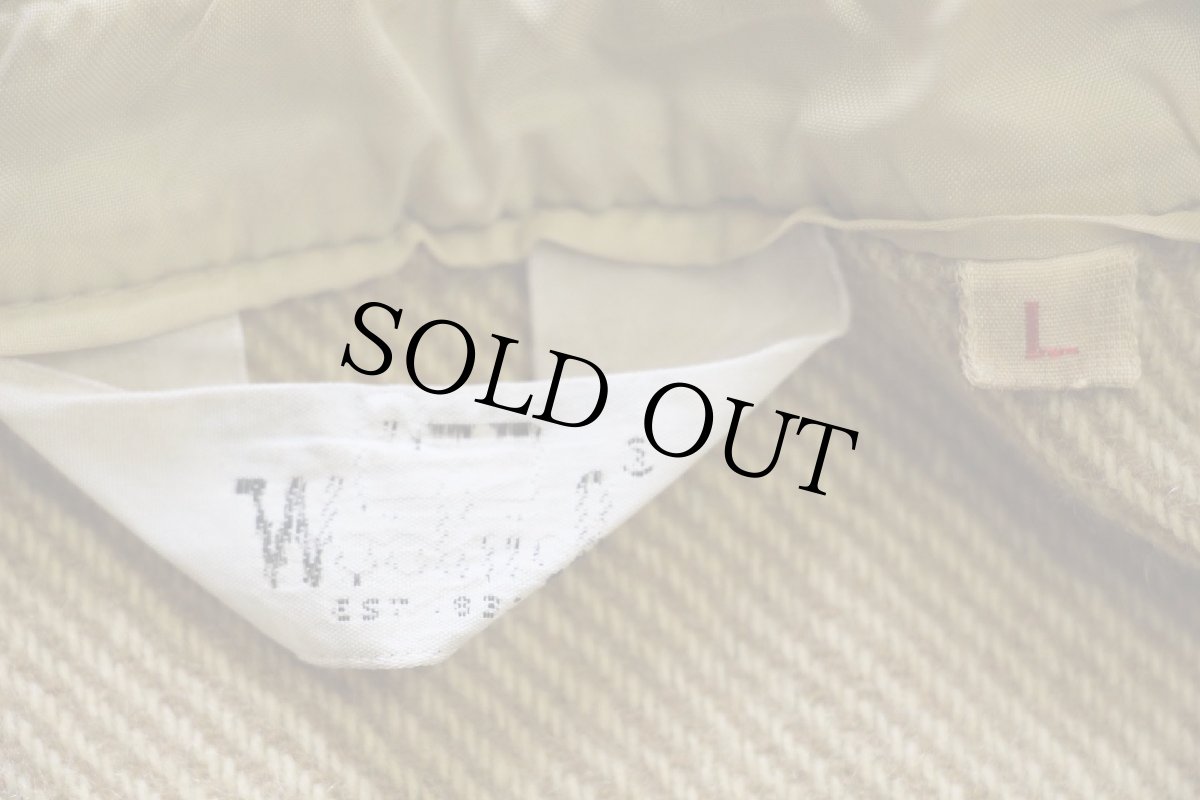 画像4: 70s Woolrichウールリッチ ツイード ウールシャツ 薄茶 ミックス L (4)