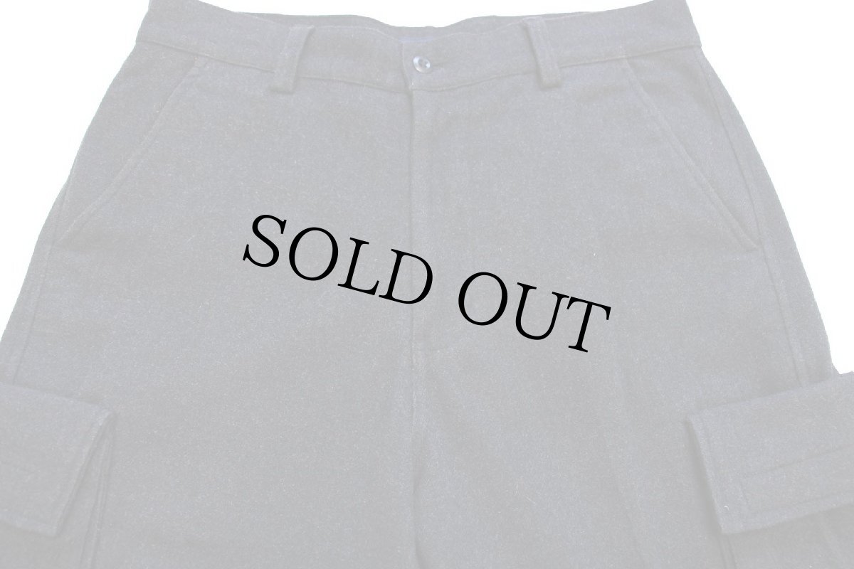 画像4: 00s GAPギャップ ウール混 カーゴパンツ チャコールグレー w31 L32 (4)