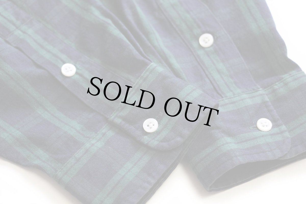 画像6: 00s ラルフローレン BIG SHIRT ブラックウォッチ タータンチェック ポケット付き ボタンダウン オックスフォード コットンシャツ (6)