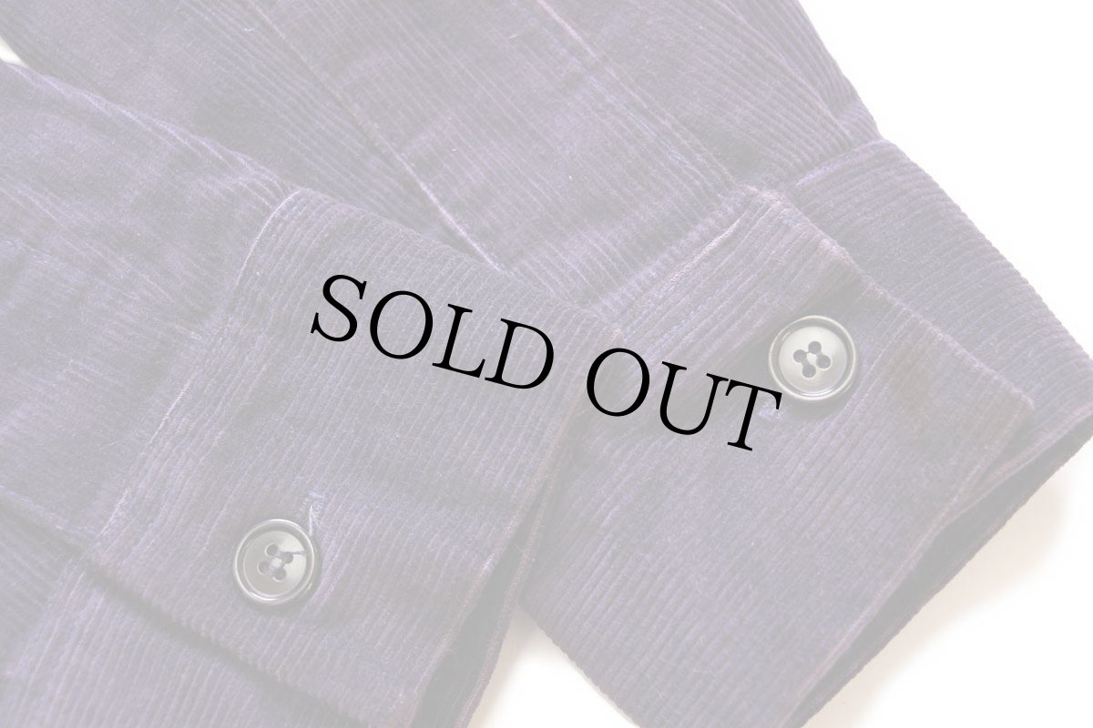 画像7: 80s FFA TEXAS チェーン刺繍&ピンズ&パッチ付き コーデュロイ ファーマーズジャケット ナス紺 40 (7)