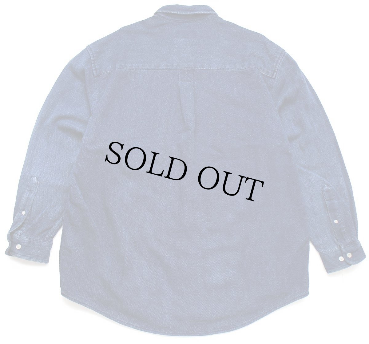 画像2: 90s EddieBauerエディーバウアー ボタンダウン コットンツイルシャツ インディゴ L (2)