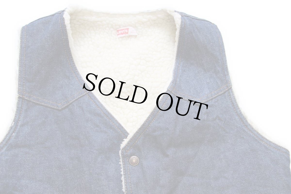 画像3: 70s USA製 Levi'sリーバイス 60607 ボアライナー デニムベスト M★B (3)