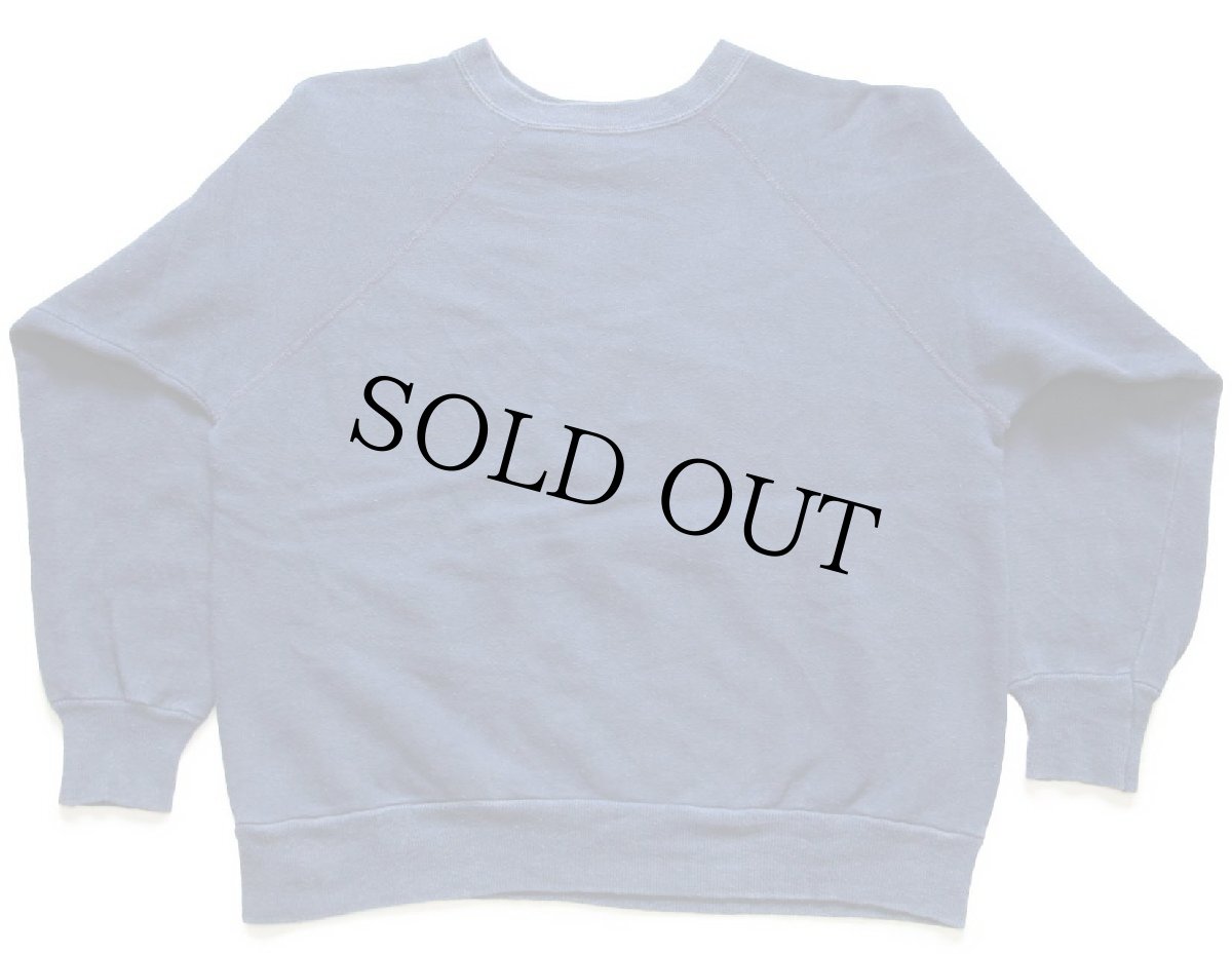 画像2: 70s BUCKEYE SOUTH REBELS レベルフラッグ フロッキープリント スウェット 薄紺 (2)