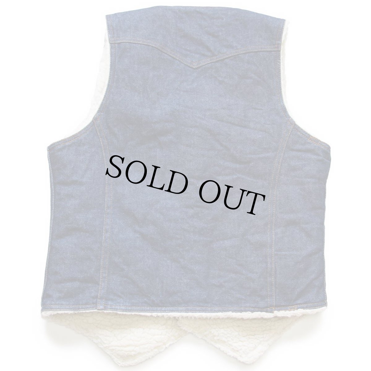 画像2: 70s USA製 Levi'sリーバイス 60607 ボアライナー デニムベスト M★B (2)