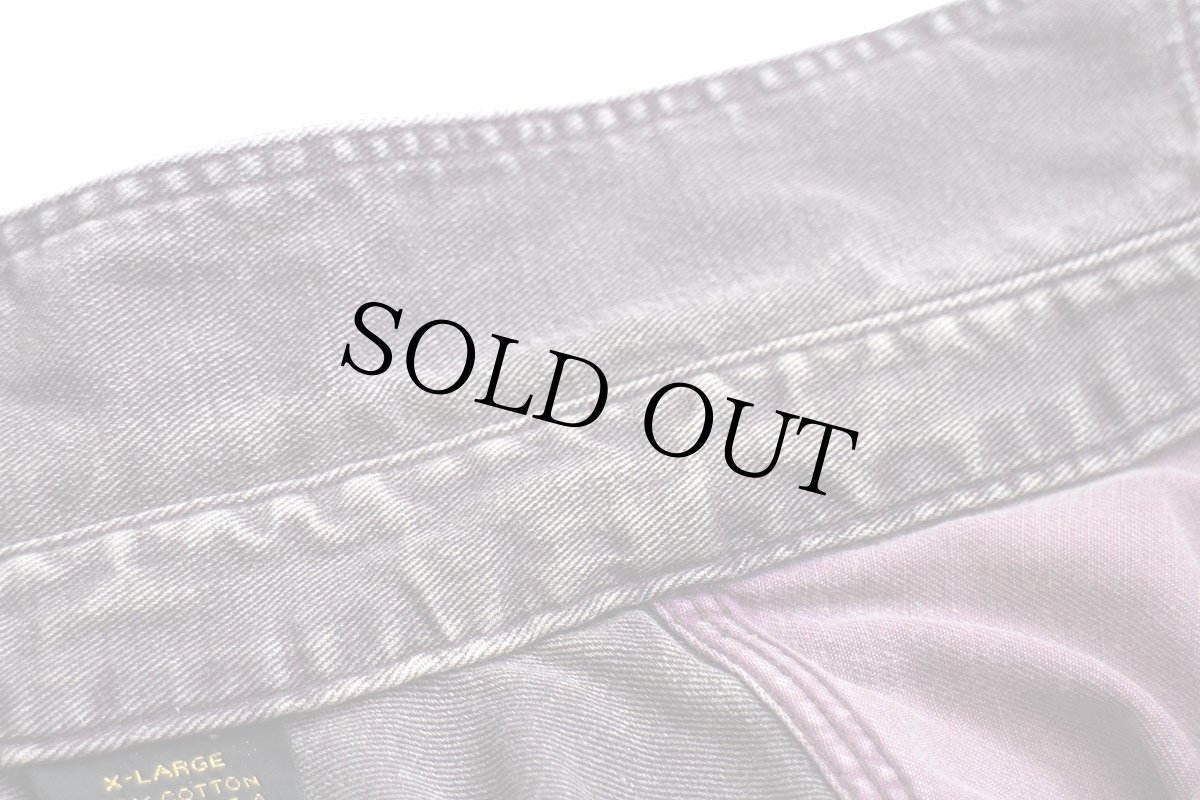 画像5: 90s USA製 EddieBauerエディーバウアー Elkhorn Twill コットンツイルシャツ 紫 フェード XL (5)