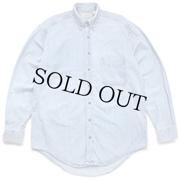 ★現行 麻100%★ BEAMS+ エンジニアジャケット ドーナツボタン L 90s カナダ製 L.L.Bean ボタンダウン デニムシャツ M-T