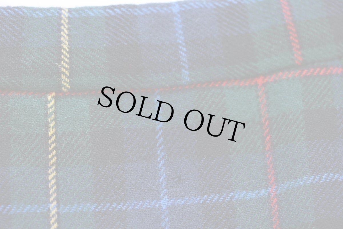 画像6: 70s USA製 PENDLETONペンドルトン AUTHENTIC SMITH TARTAN タータンチェック ツータック ウールスカート 14 (6)