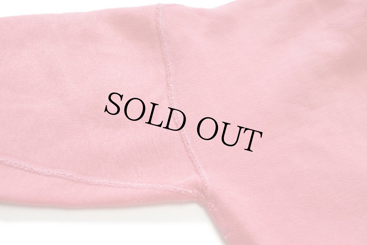 画像4: 50s UNKNOWN 無地 ペンキ飛び コットン スウェット ピンク キッズ★ブランク (4)