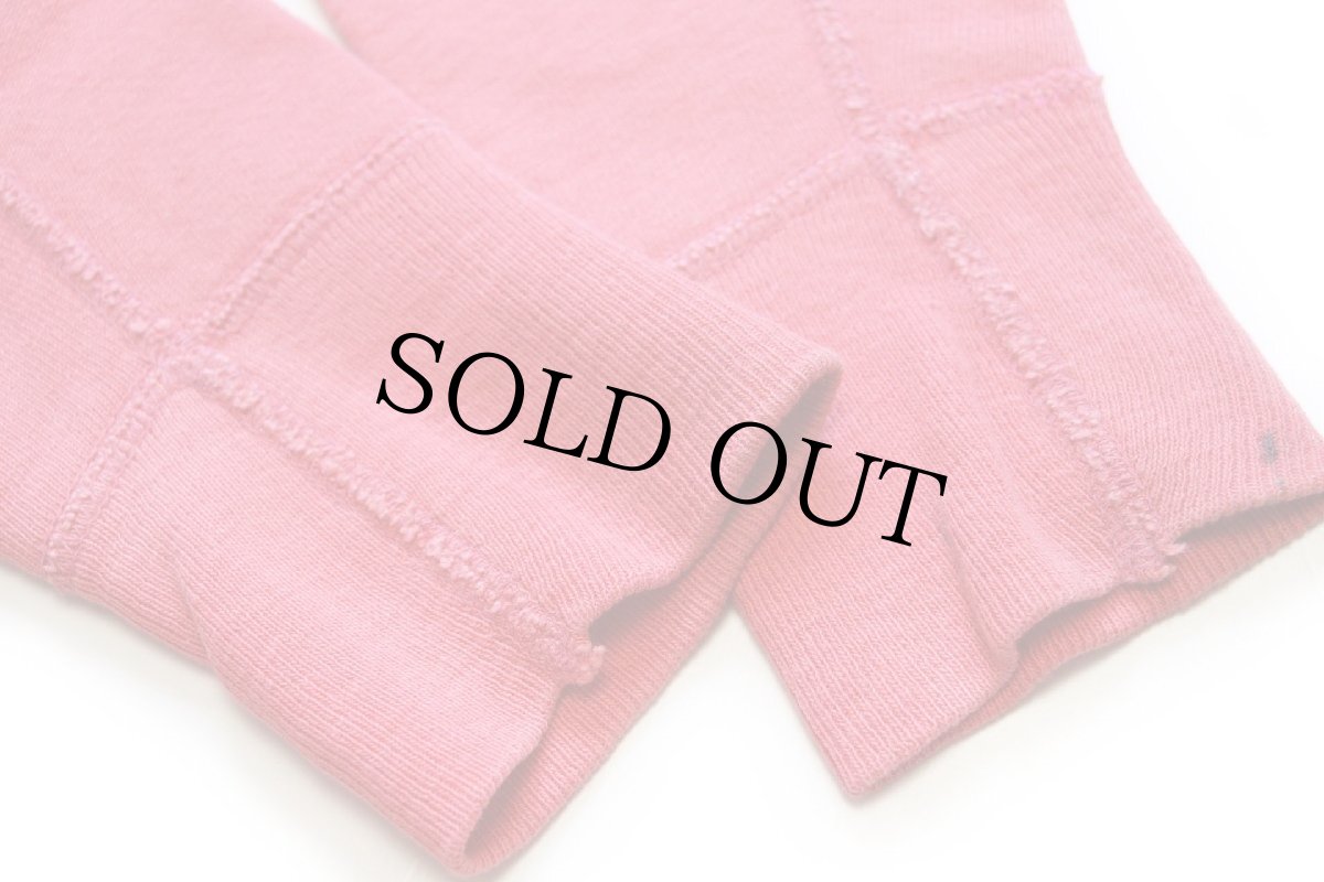 画像5: 50s UNKNOWN 無地 ペンキ飛び コットン スウェット ピンク キッズ★ブランク (5)