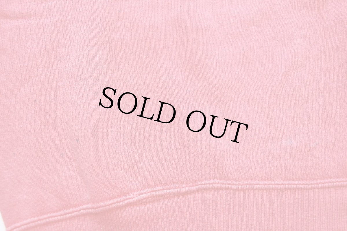 画像7: 50s UNKNOWN 無地 ペンキ飛び コットン スウェット ピンク キッズ★ブランク (7)