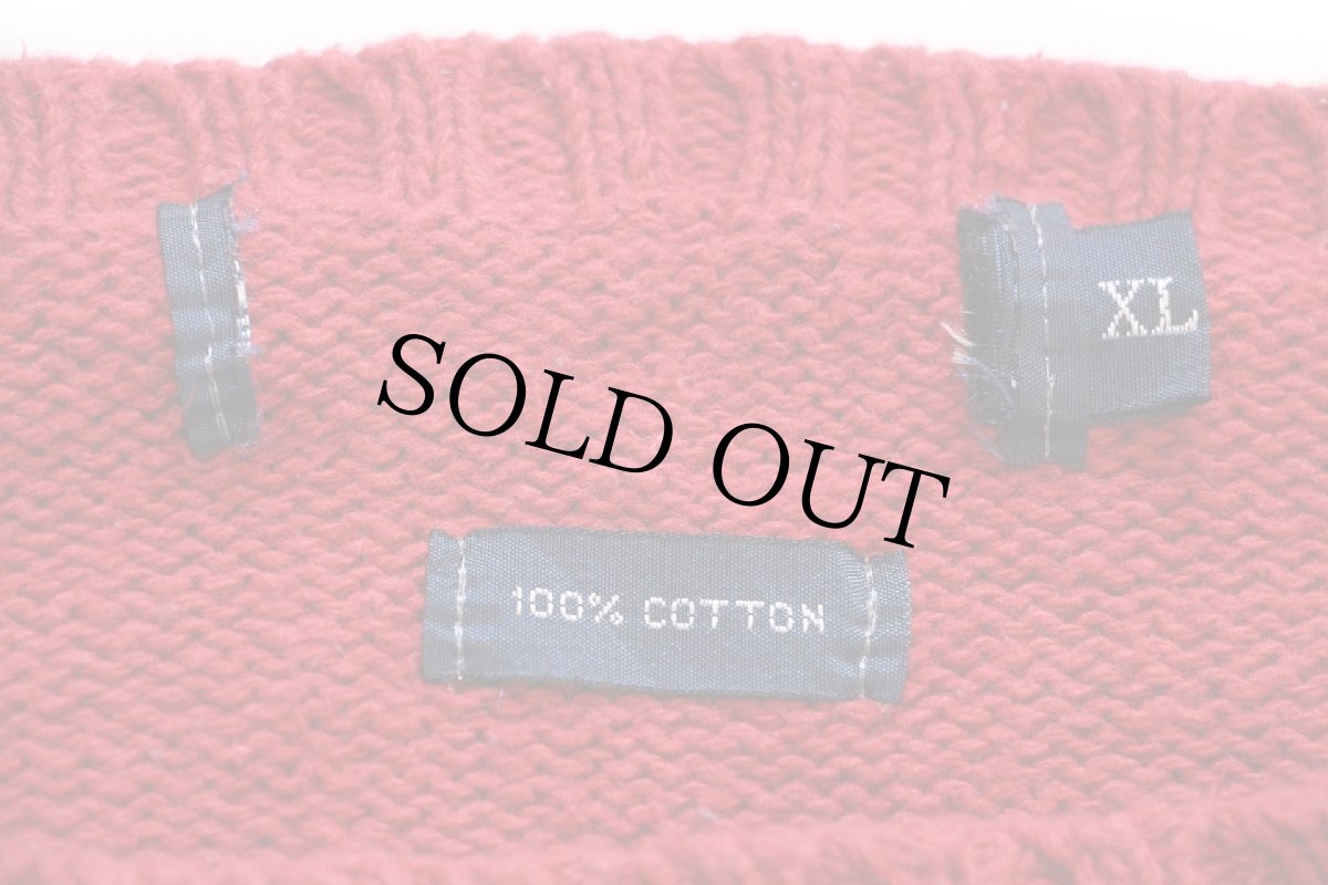 画像4: 90s ポロ ラルフローレン タータンチェック コットンニット セーター XL (4)