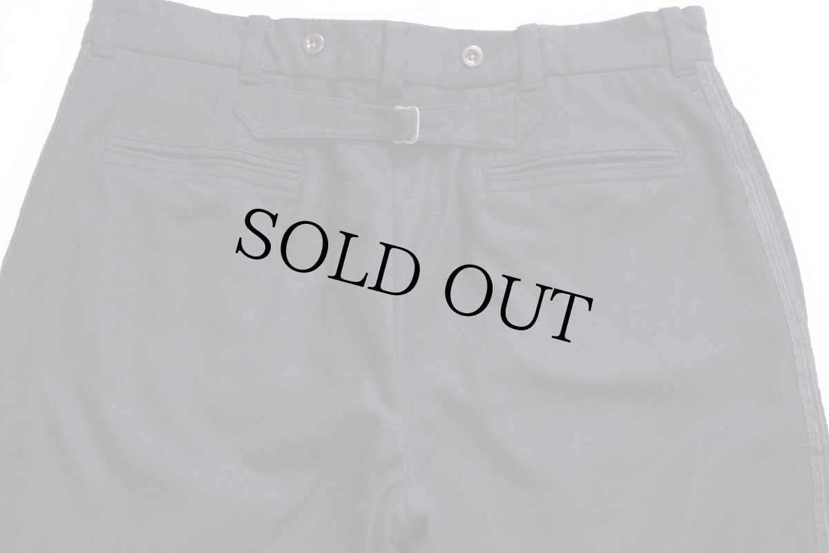 画像5: 00s ポロ ラルフローレン シンチバック サイドライン スラックス ウールパンツ 黒 w34 (5)