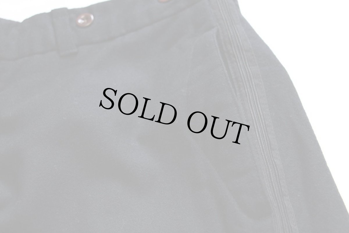 画像8: 00s ポロ ラルフローレン シンチバック サイドライン スラックス ウールパンツ 黒 w34 (8)