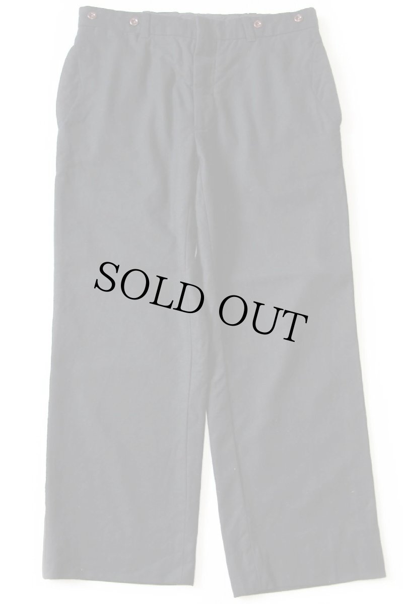 画像2: 00s ポロ ラルフローレン シンチバック サイドライン スラックス ウールパンツ 黒 w34 (2)