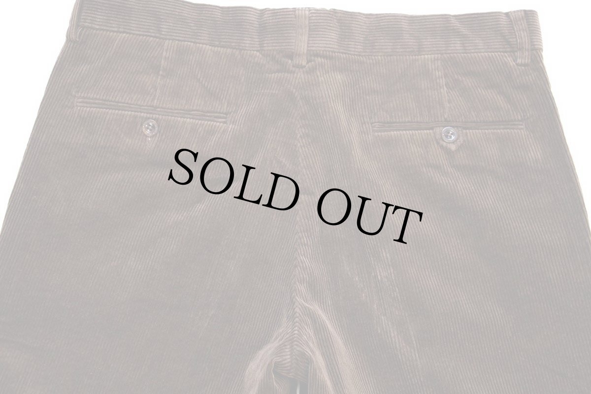 画像5: 00s ポロ ラルフローレン PRESTON FIT ストレッチ コットン 太畝 コーデュロイパンツ 焦げ茶 w32 (5)