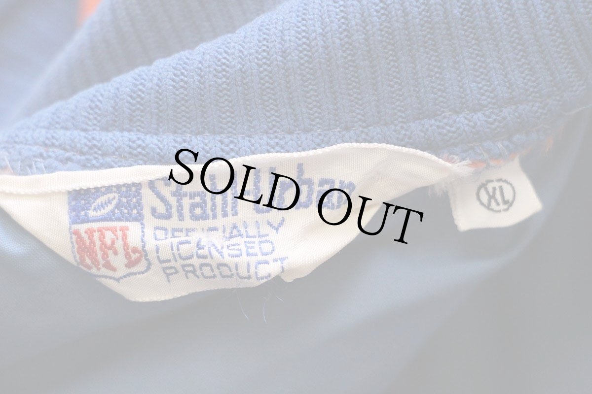 画像4: 80s Stahl-Urban NFL DENVER BRONCOS パッチ付き 中綿入り ナイロンベスト オレンジ ボーイズXL (4)