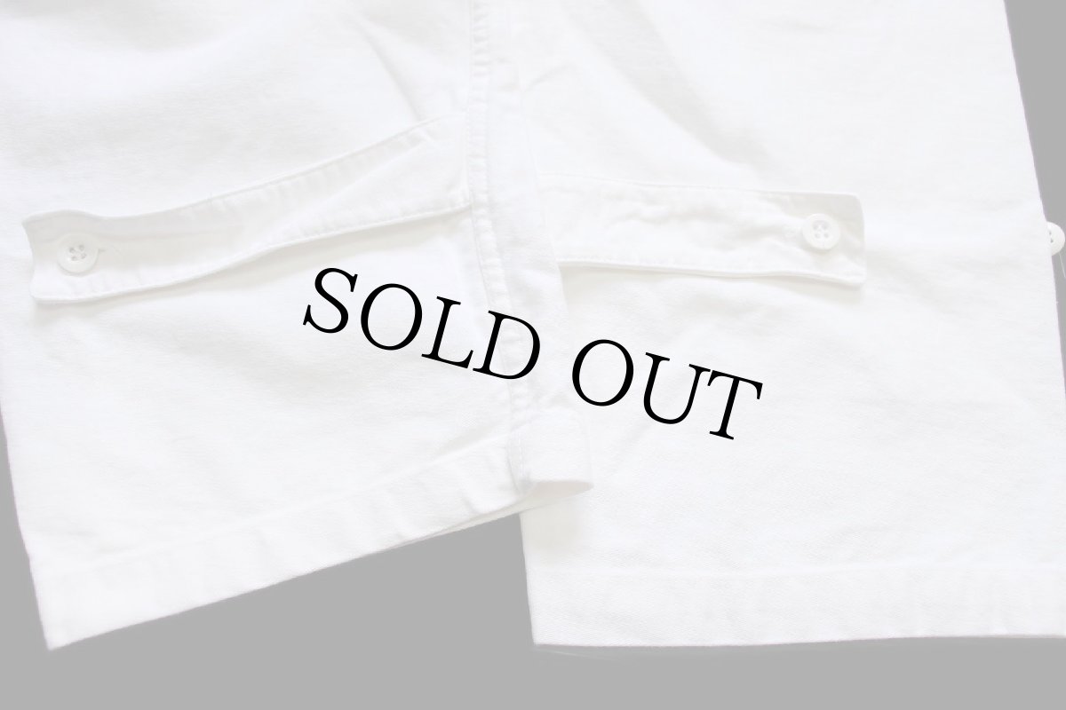 画像7: 90s イタリア軍 山ポケ コットン ツイルパンツ 生成り 2★D (7)