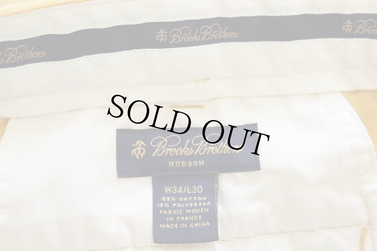 画像6: 00s Brooks Brothersブルックスブラザーズ HUDSON 太畝 コーデュロイパンツ マスタード W34 L30 (6)