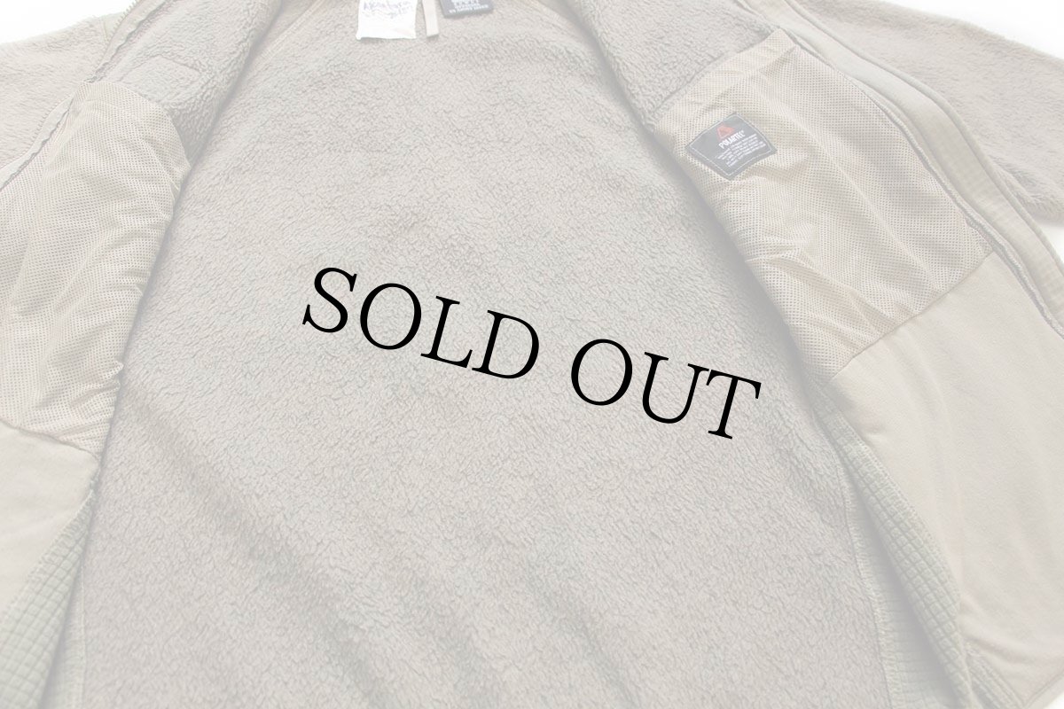 画像5: 00s 米軍 ECWCS GEN3 LEVEL3 POLARTEC フリースジャケット コヨーテ タン S-R (5)