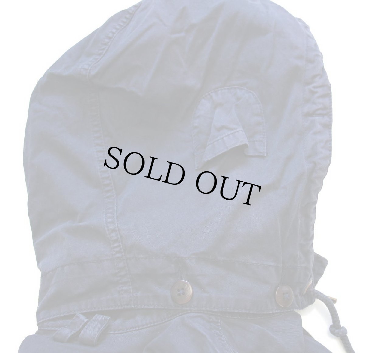 画像5: ポロ ラルフローレン チンスト&フード付き コットンポプリン ハンティングジャケット ナス紺 フェード S (5)