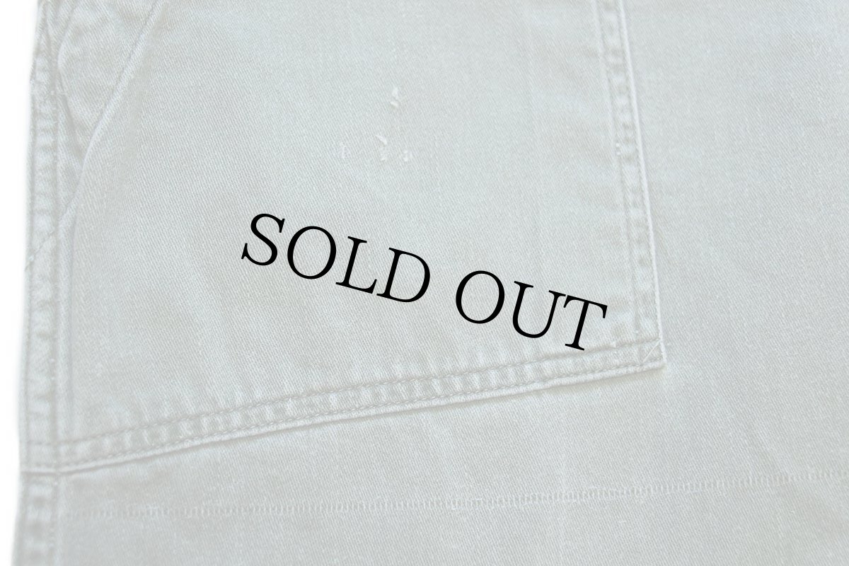 画像7: 60s 米軍 U.S.ARMY コットンサテン ユーティリティ ベイカーパンツ オリーブグリーン M (7)