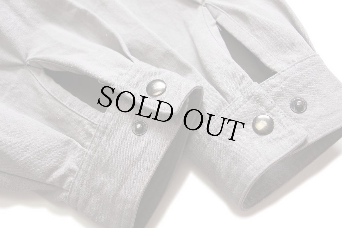 画像7: 00s STJOHN'SBAY ツートン 切り替え チンスト付き スタンドカラー キャンバス ジャケット グレー×白 XL (7)