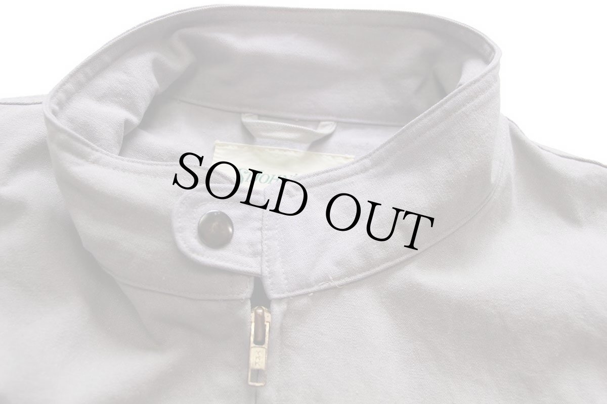 画像4: 00s STJOHN'SBAY ツートン 切り替え チンスト付き スタンドカラー キャンバス ジャケット グレー×白 XL (4)