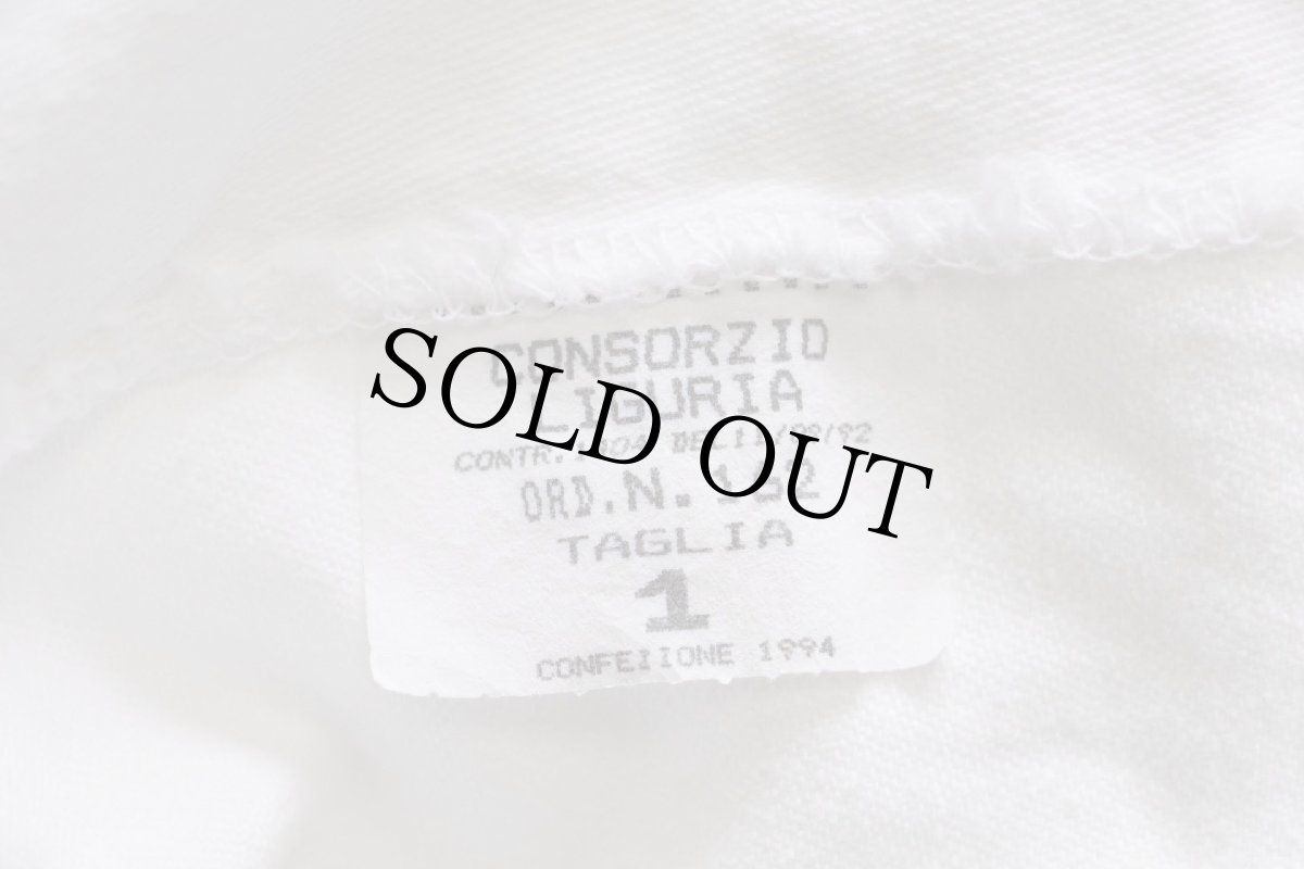 画像6: 90s イタリア軍 山ポケ コットン ツイルパンツ 生成り 1★C (6)