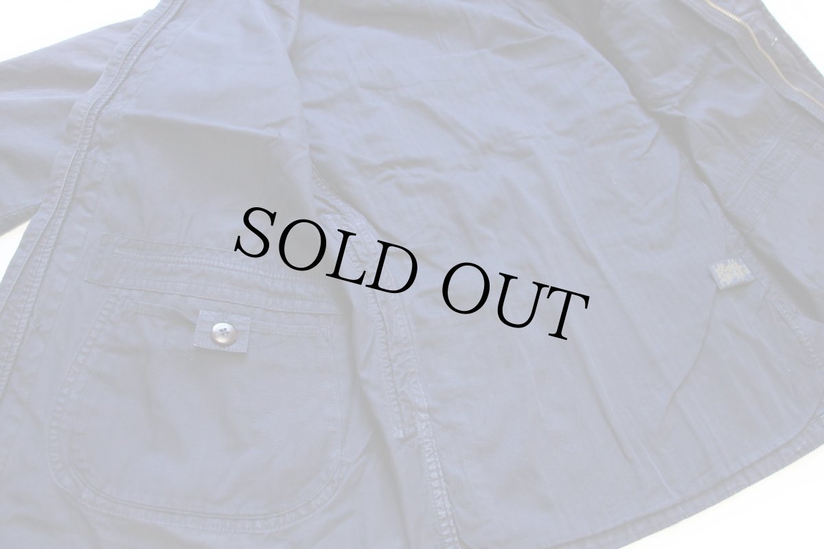 画像6: ポロ ラルフローレン チンスト&フード付き コットンポプリン ハンティングジャケット ナス紺 フェード S (6)