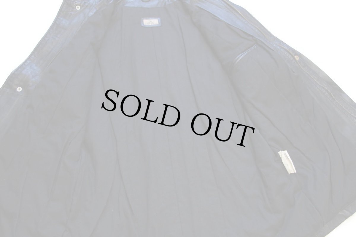 画像6: 90s MODAPEL レザー フィールドコート 黒 52 (6)