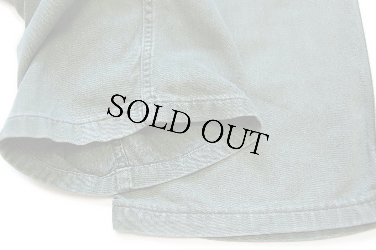 画像8: 60s 米軍 U.S.ARMY コットンサテン ユーティリティ ベイカーパンツ オリーブグリーン M (8)