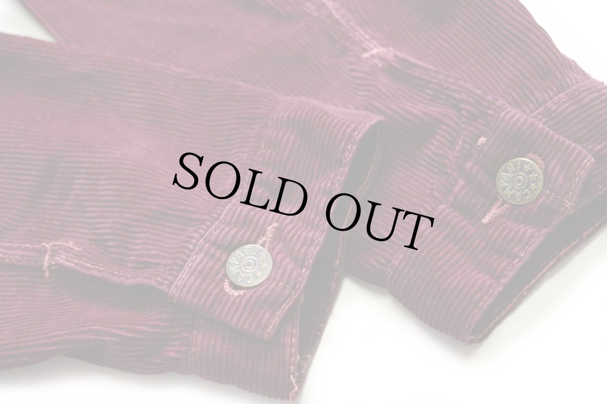 画像6: 70s Campari コーデュロイジャケット ワインレッド 36 (6)