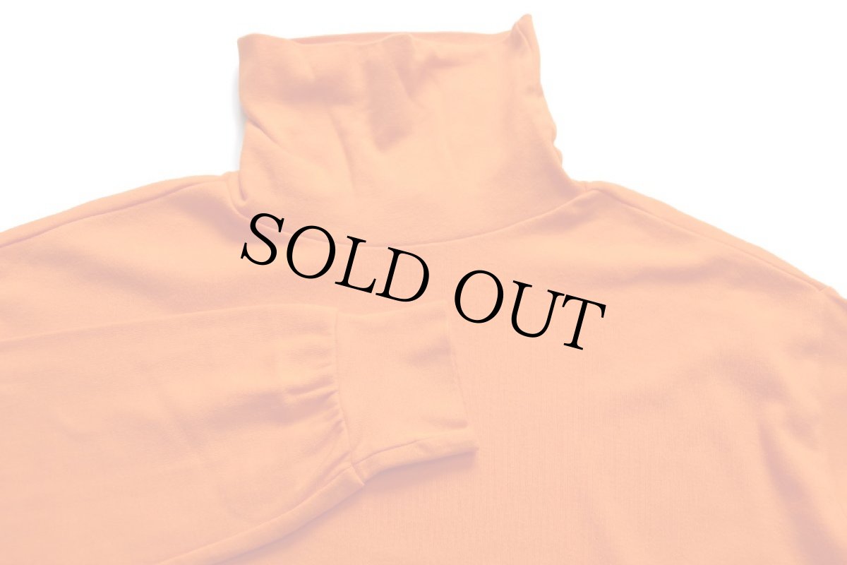 画像3: 90s USA製 STJOHN'SBAY 無地 タートルネック コットン 長袖Tシャツ オレンジ L (3)