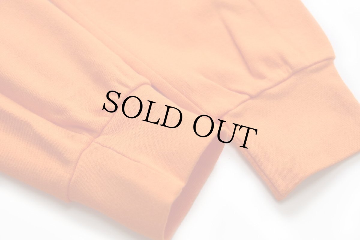 画像5: 90s USA製 STJOHN'SBAY 無地 タートルネック コットン 長袖Tシャツ オレンジ L (5)